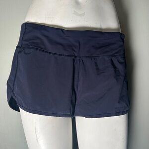Lululemon size 8 navy shorts